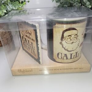 Highland COFFEE/ TEA AND COASTER GIFT SET